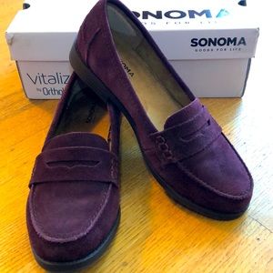 Sonoma Vitalize Ortholite Burgundy Loafers